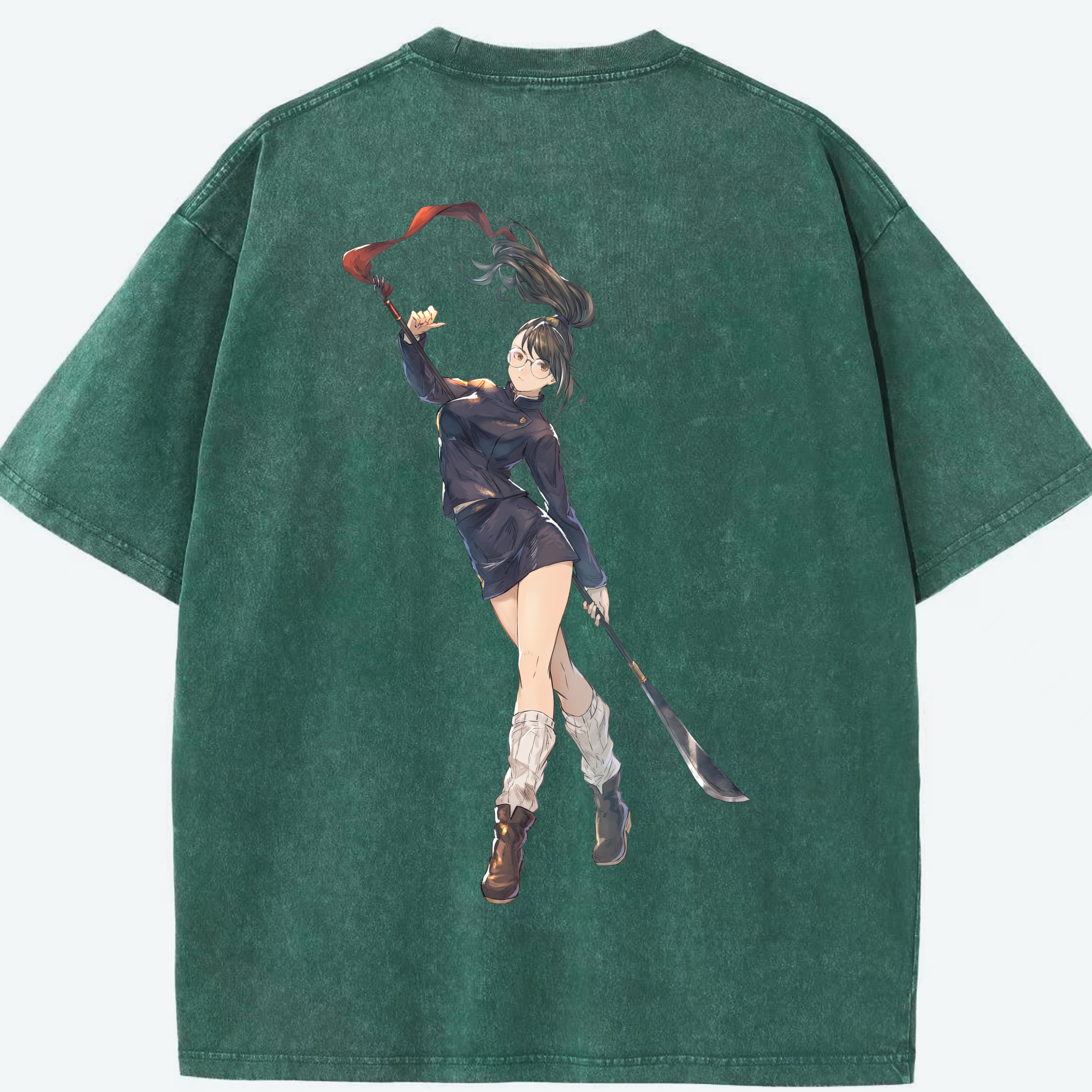 （画像用） 呪術廻戦 Jujutsu Kaisen 綿100% ヴィンテージ風 半袖Tシャツ（背面プリント）